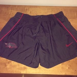 Razorback running shorts
